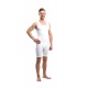 Adult Sleeveless Incontinence Bodysuit Back Zip White