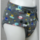 Children's Trim Fit Reusable Snap On Incontinence Pants Spaceships + Insert